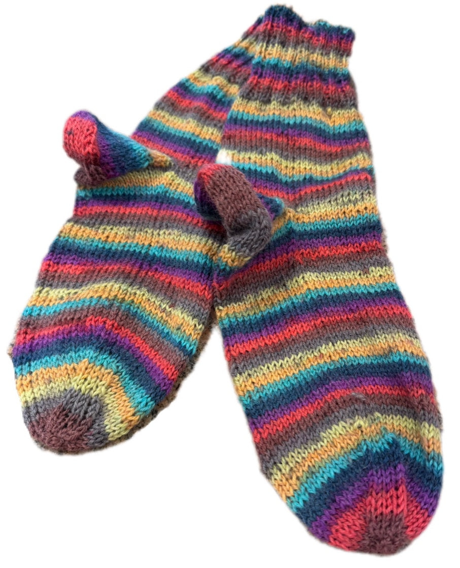 Socken Grösse 35/36 -handgestrickt- (01/129)