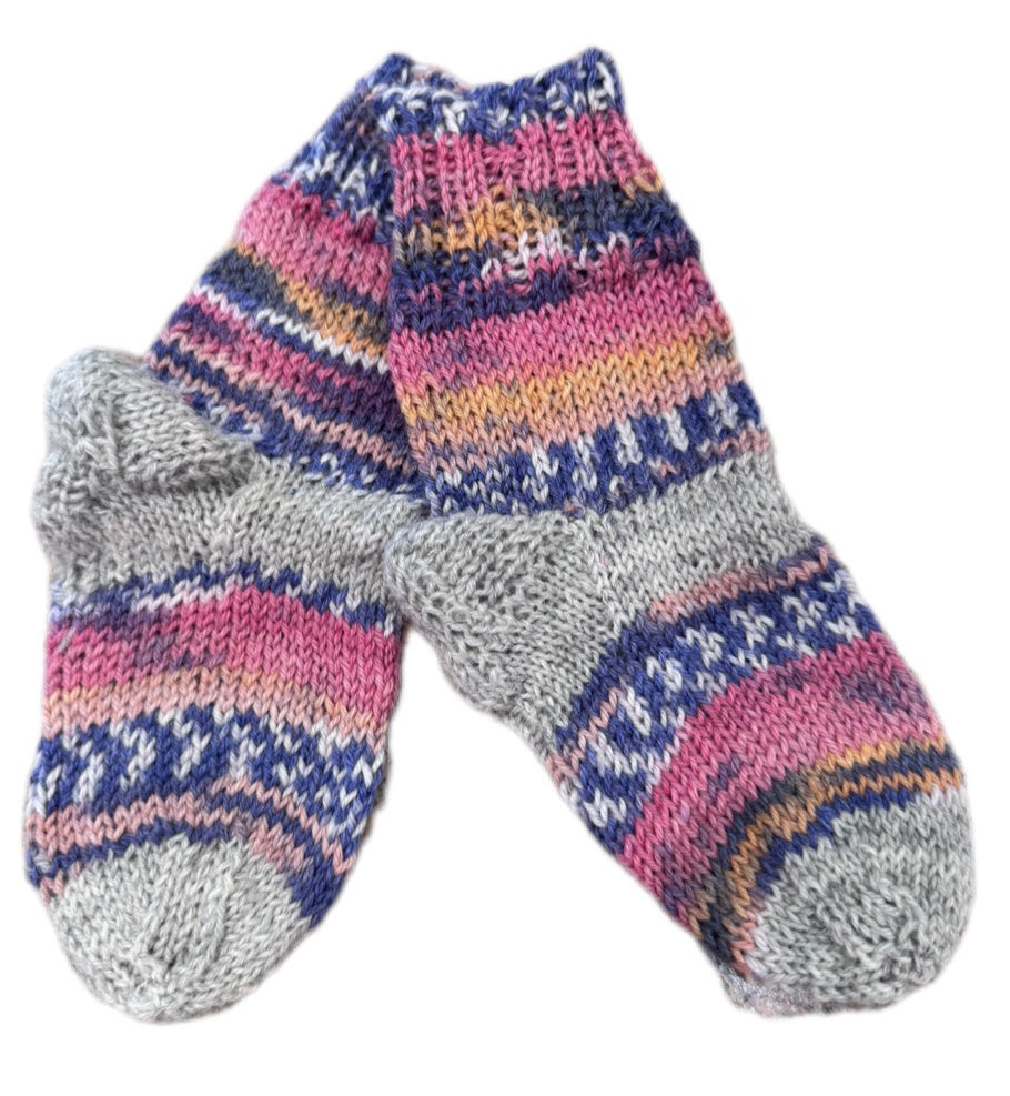 Socken Grösse 22/23 -handgestrickt- (01/176)