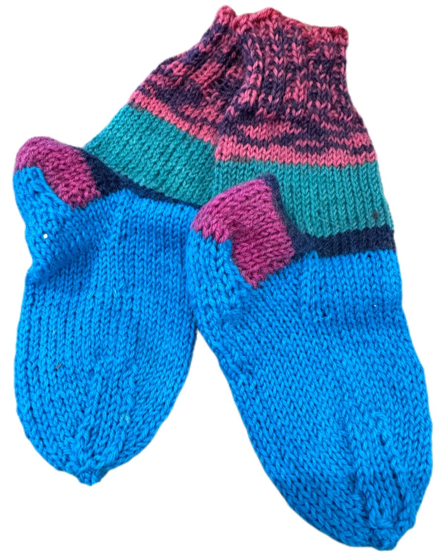 Socken Grösse 19/20 -handgestrickt- (01/183)