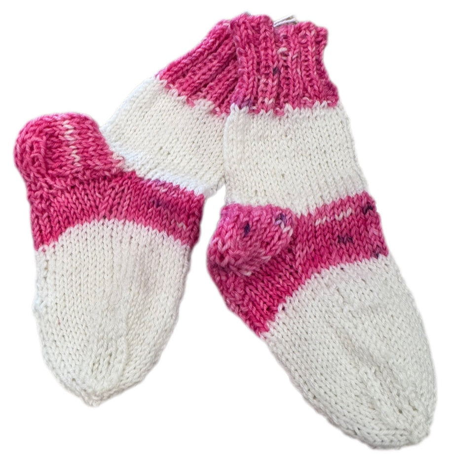 Socken Grösse 17/18 -handgestrickt- (01/200)