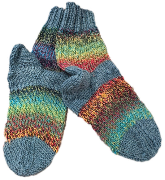 Socken Grösse 25/26 -handgestrickt- (01/163)