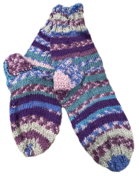 Socken Grösse 25/26 -handgestrickt- (01/166)