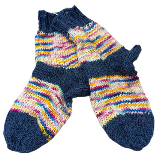 Socken Grösse 25/26 -handgestrickt- (01/167)