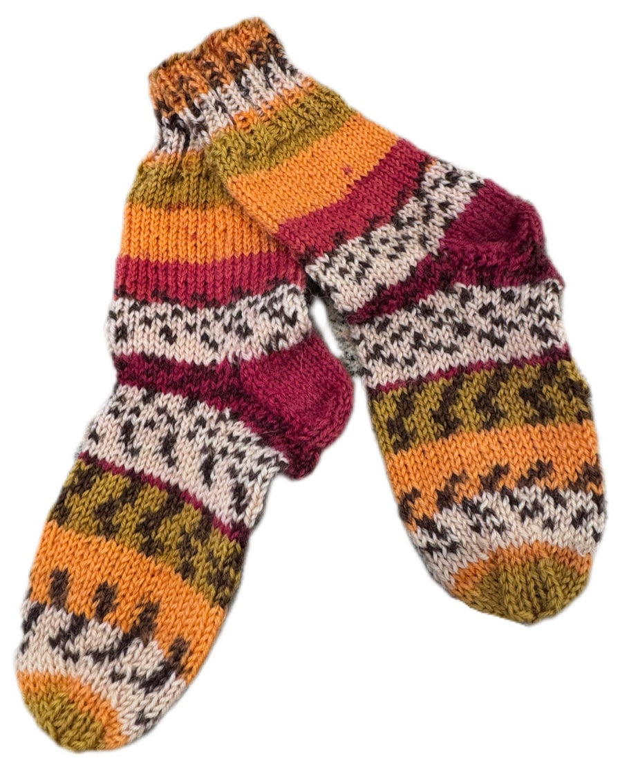 Socken Grösse 22/23 -handgestrickt- (01/174)