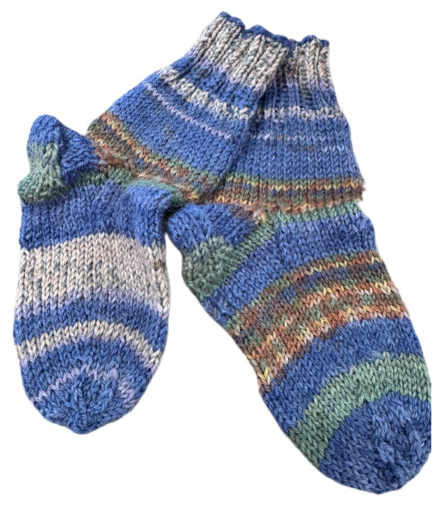 Socken Grösse 19/20 -handgestrickt- (01/184)