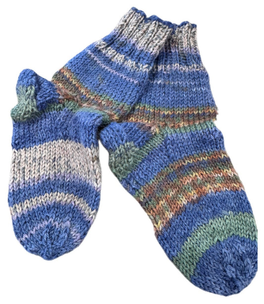 Socken Grösse 19/20 -handgestrickt- (01/184)