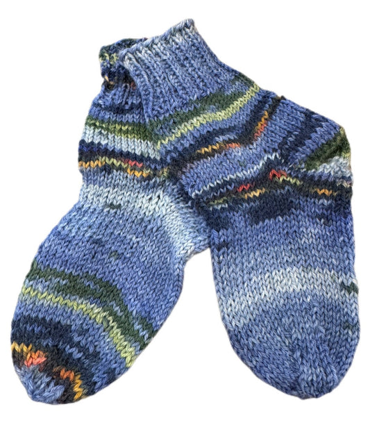 Socken Grösse 19/20 -handgestrickt- (01/185)
