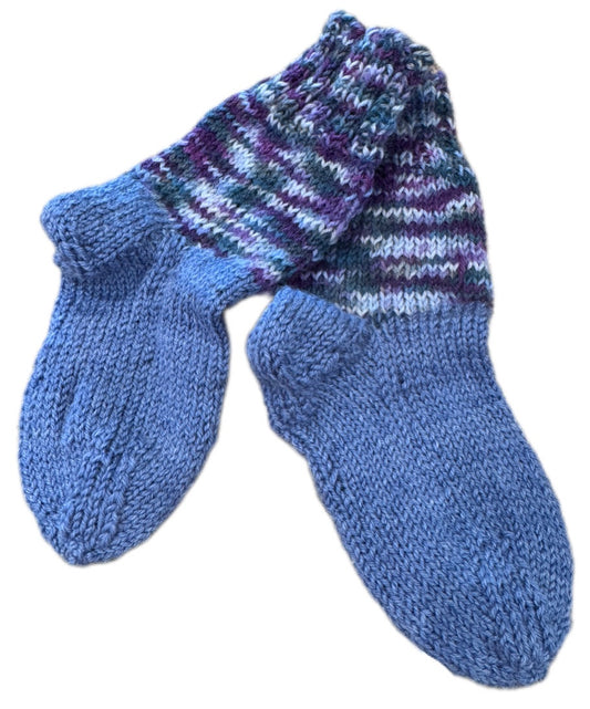 Socken Grösse 19/20 -handgestrickt- (01/195)