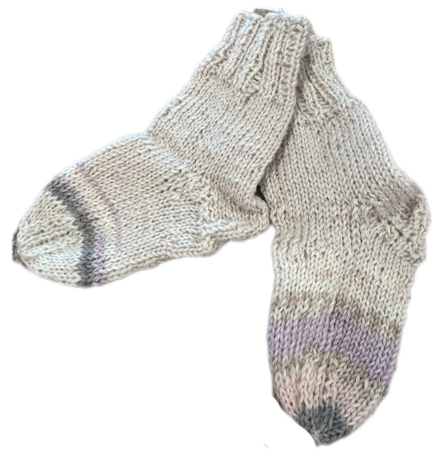 Socken Grösse 17/18 -handgestrickt- (01/199)