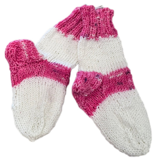 Socken Grösse 17/18 -handgestrickt- (01/200)