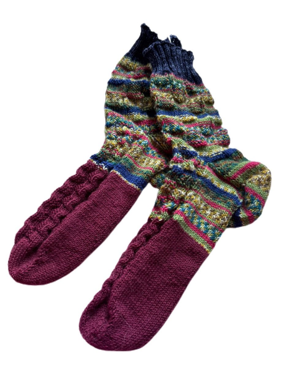 Socken Grösse 42/43 -handgestrickt- (01/229)