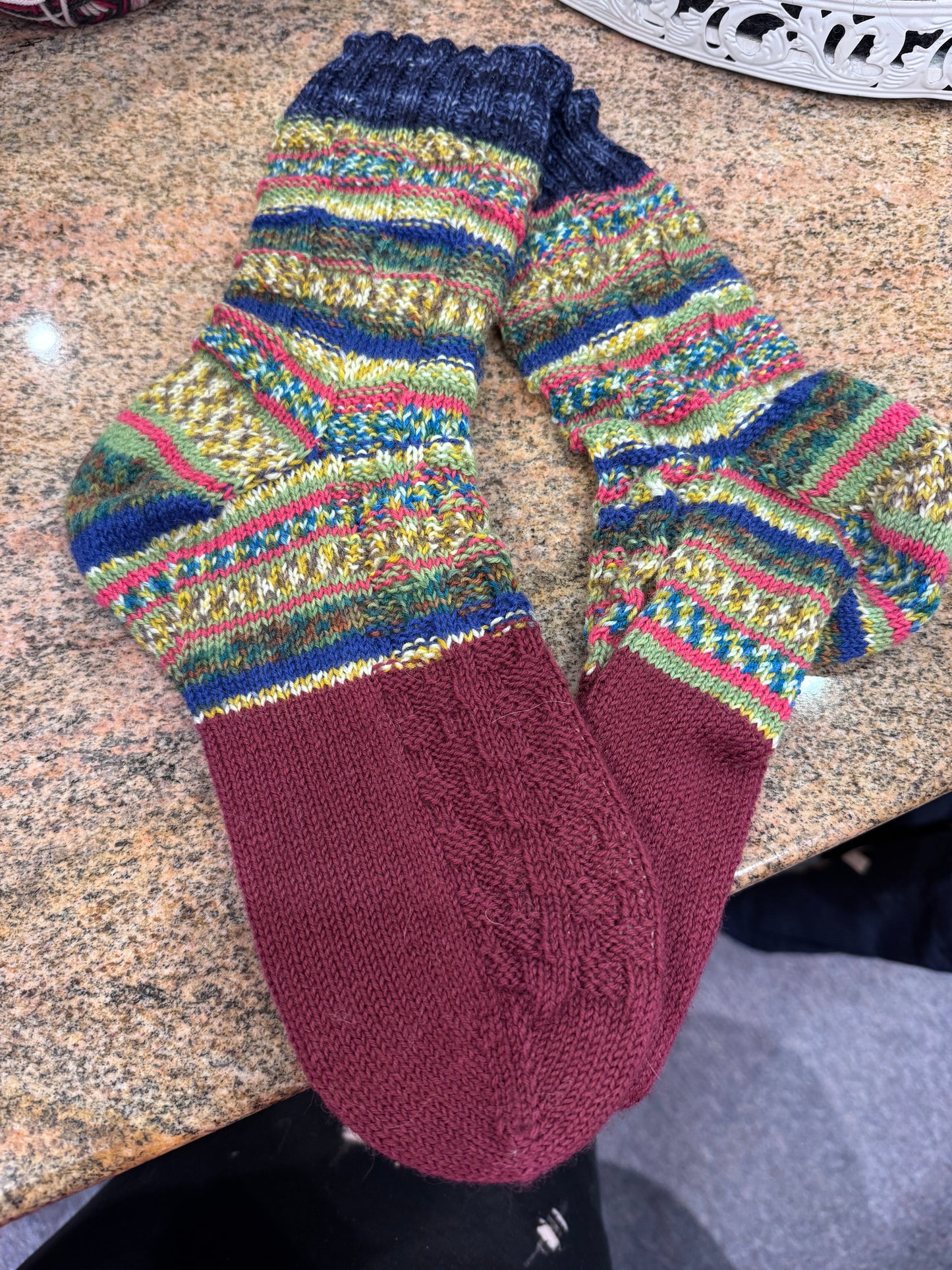 Socken Grösse 42/43 -handgestrickt- (01/229)